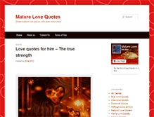 Tablet Screenshot of maturelovequotes.com